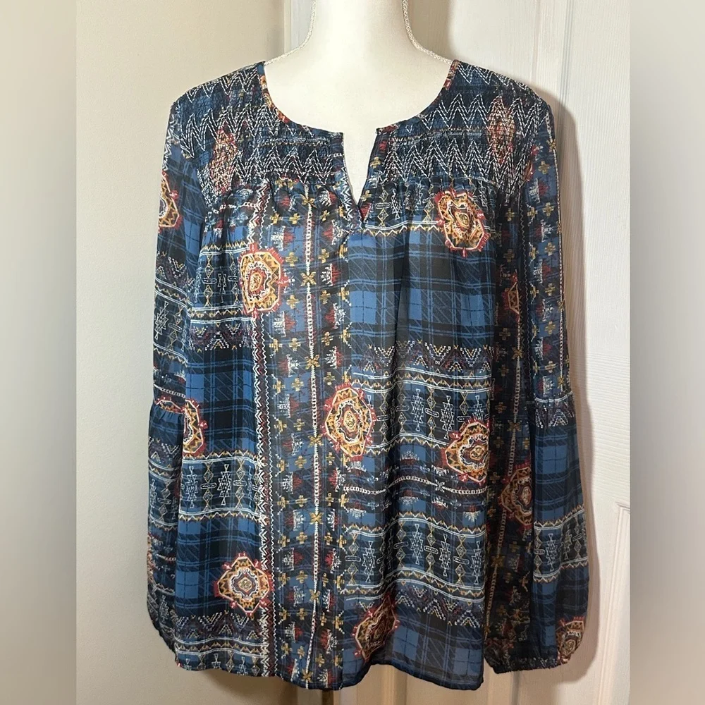 New Directions Sheer Blouse
